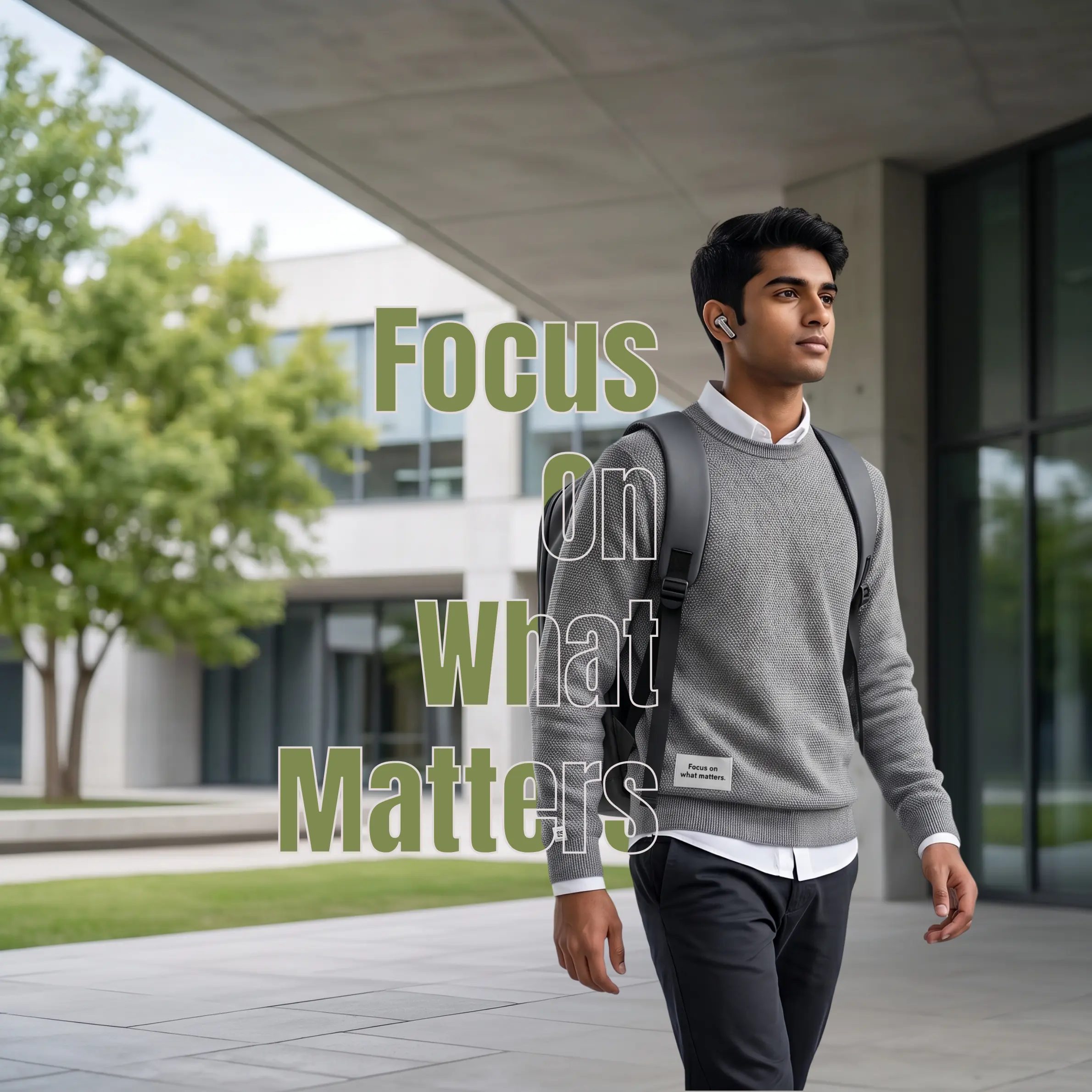Focus on what matters with earbuds for campus life